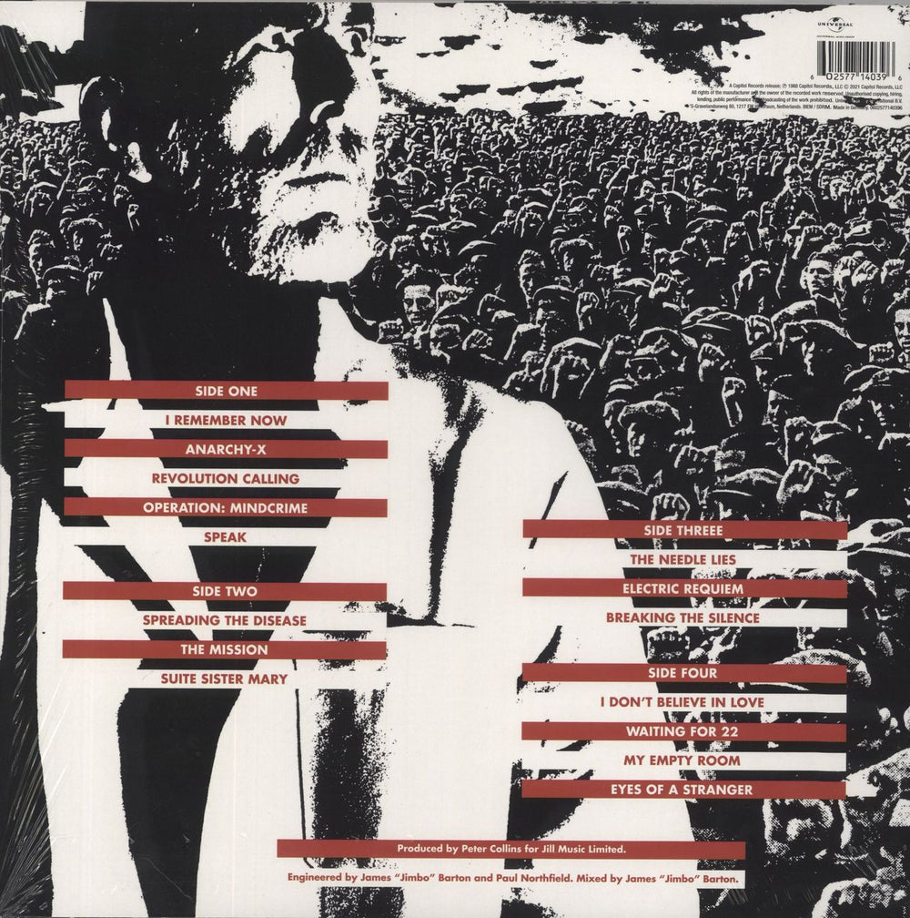 Queensryche Operation: Mindcrime - Remastered - Shrink UK 2-LP vinyl record set (Double LP Album) 602577140396