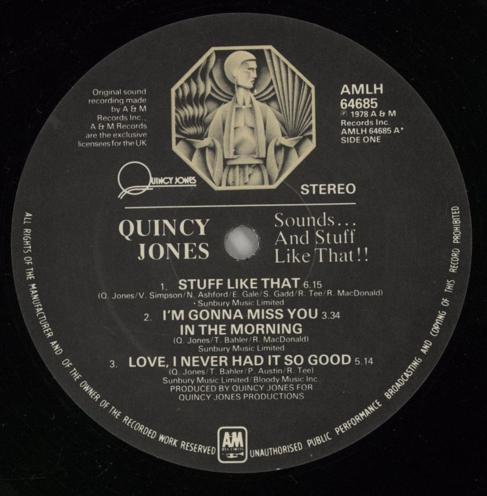 Quincy Jones Sounds... And Stuff Like That! - Nimbus Supercut - VG UK vinyl LP album (LP record) QUJLPSO871669