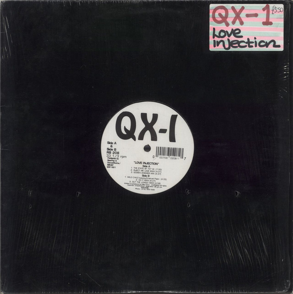 QX-1 Love Injection US 12" vinyl single (12 inch record / Maxi-single) RB208