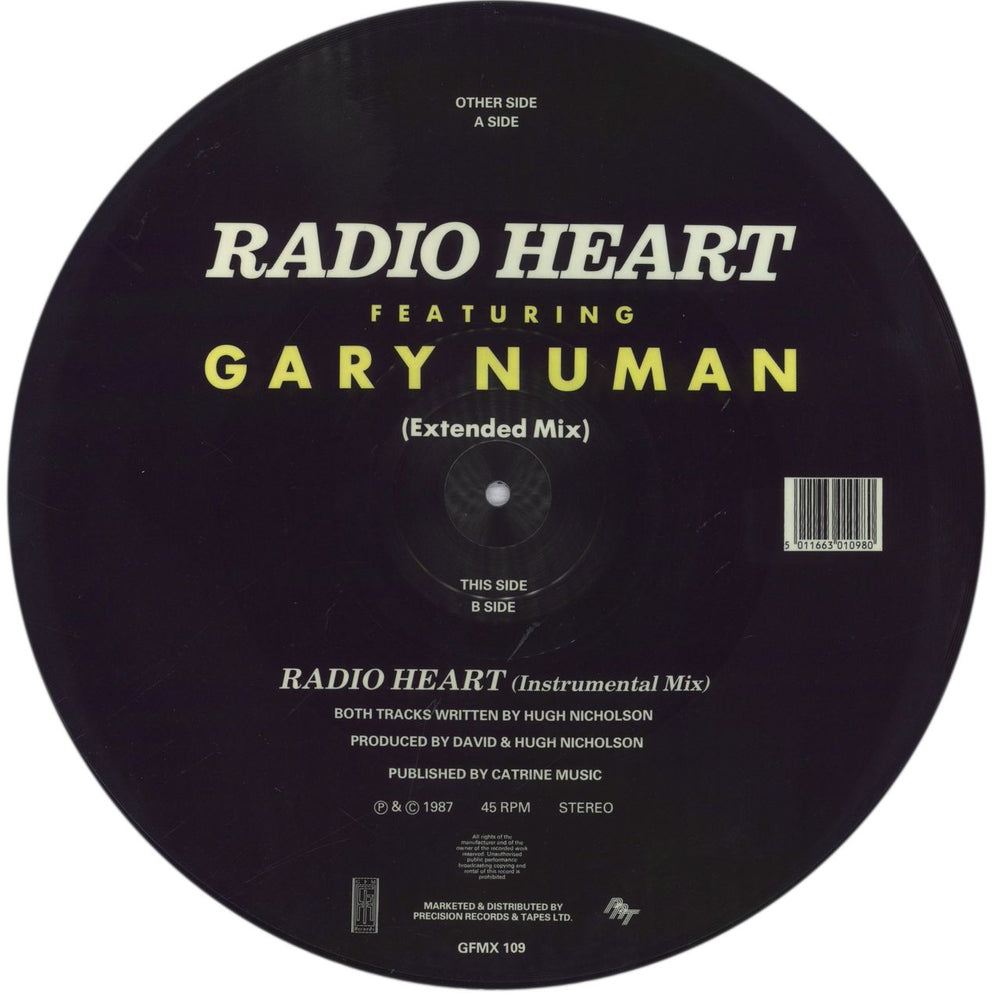 Radio Heart Radio Heart UK 12" vinyl picture disc (12 inch picture record) 5011663010980