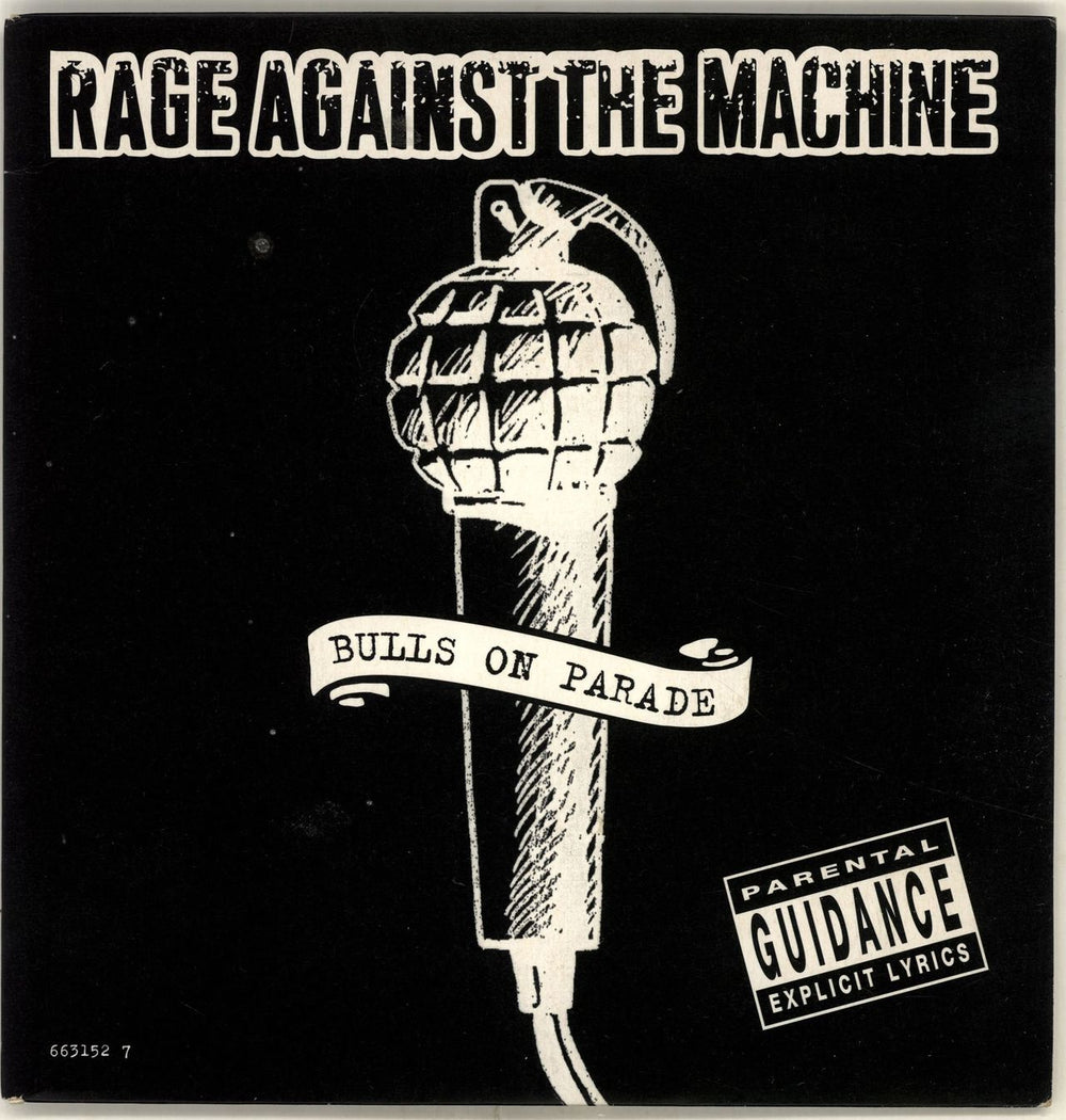 Rage Against The Machine Bulls On Parade - Red Vinyl UK 7" vinyl single (7 inch record / 45) 663152-7