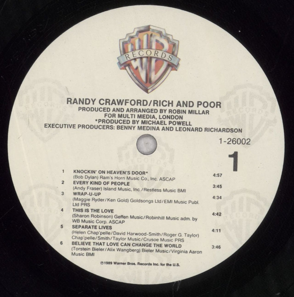 Randy Crawford Rich And Poor - Promo Stamped UK vinyl LP album (LP record) RCWLPRI845746