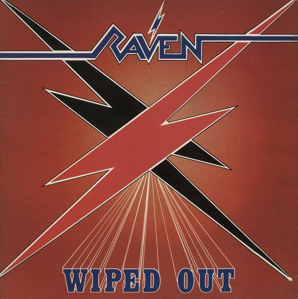 Raven Wiped Out + merch insert + Poster UK vinyl LP album (LP record) NEAT1004