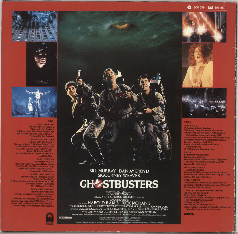 Ray Parker Jr Ghostbusters - stickered p/s German vinyl LP album (LP record)