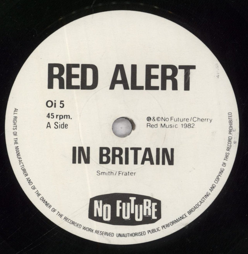 Red Alert In Britain UK 7" vinyl single (7 inch record / 45) RSI07IN848344