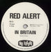 Red Alert In Britain UK 7" vinyl single (7 inch record / 45) RSI07IN848344