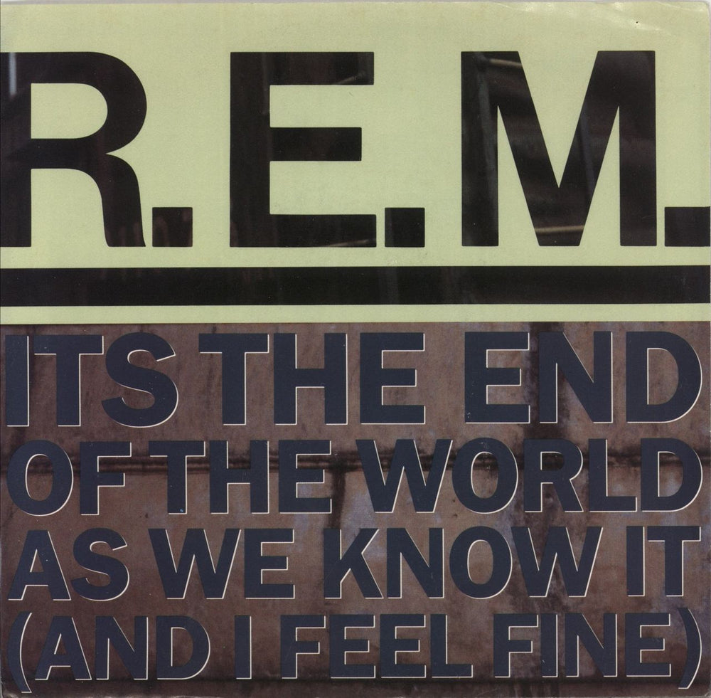 REM It's The End Of The World As We Know It (And I Feel Fine) US Promo 7" vinyl single (7 inch record / 45) IRS-53220