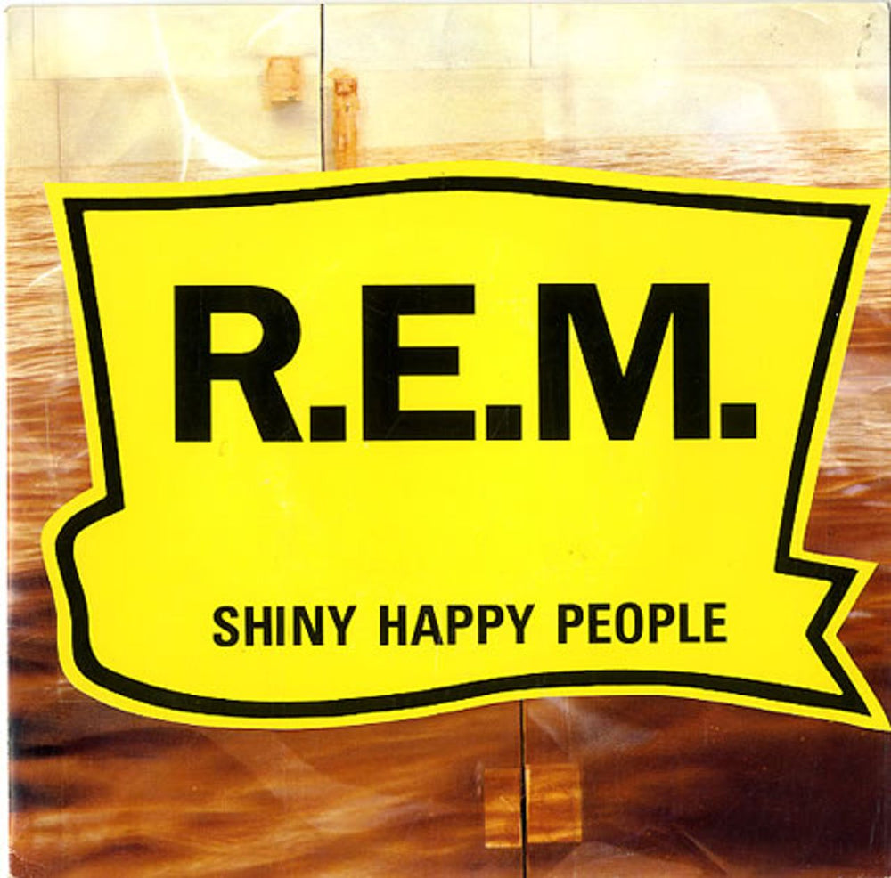 REM Shiny Happy People Spanish Promo 7" vinyl single (7 inch record / 45) 1378