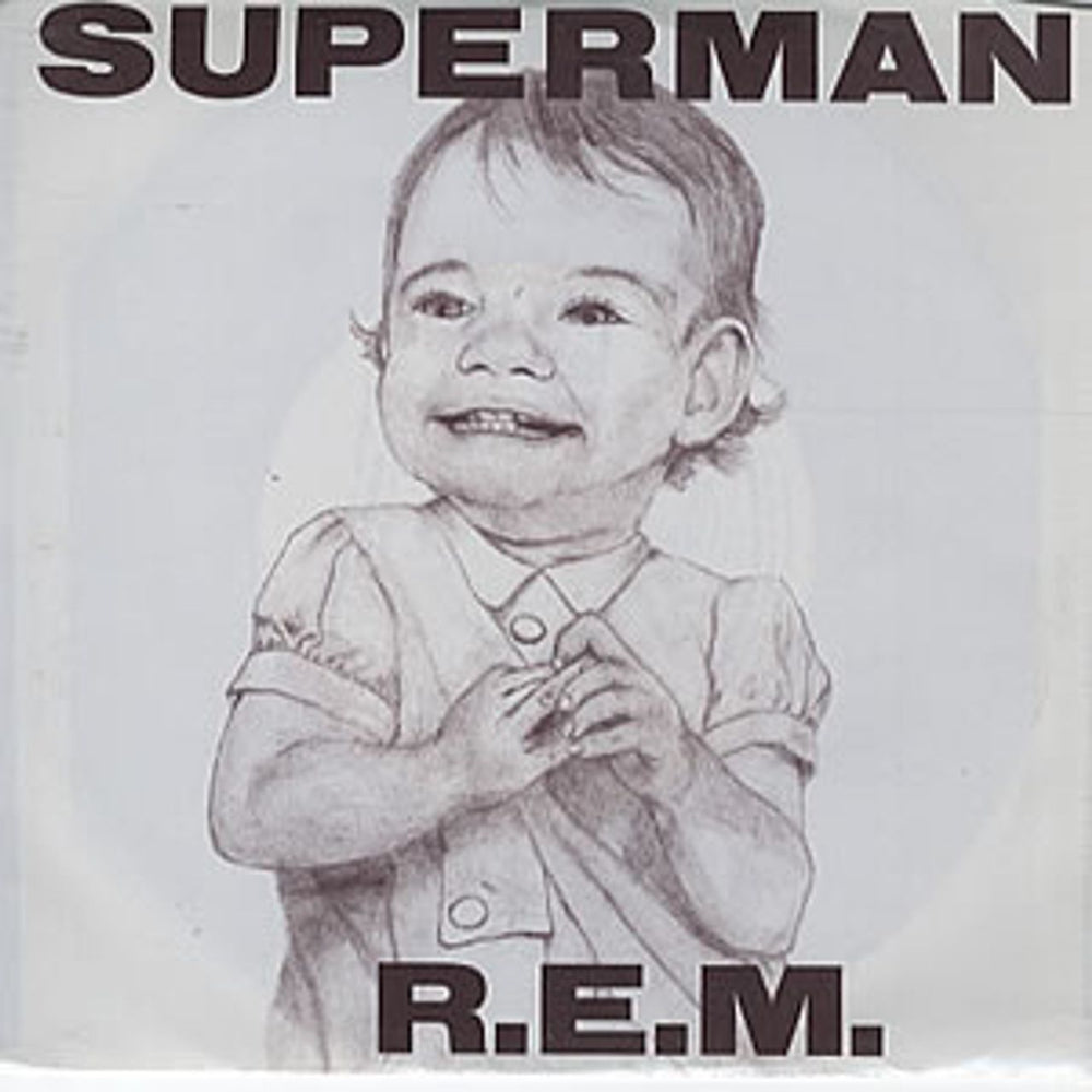 REM Superman US Promo 7" vinyl single (7 inch record / 45) IRS-52971
