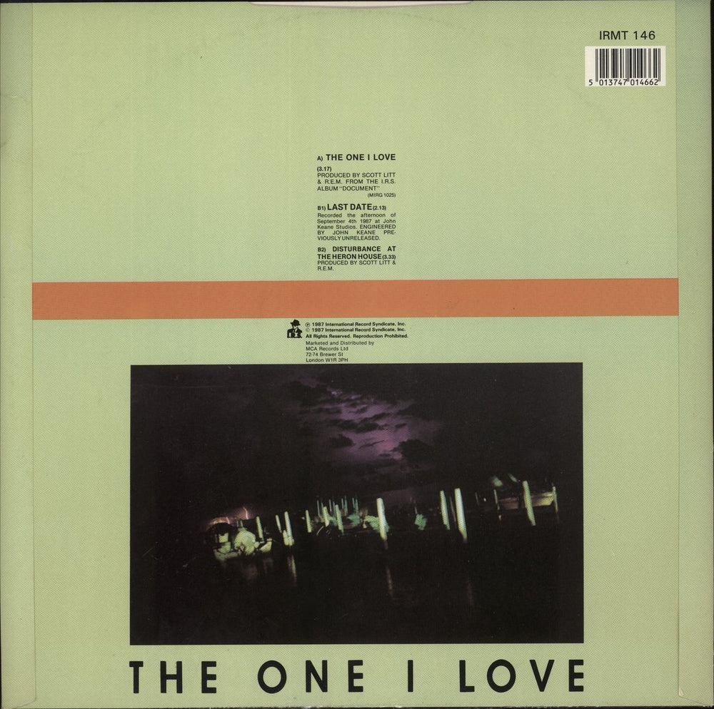 REM The One I Love - EX UK 12" vinyl single (12 inch record / Maxi-single) 5013747014662