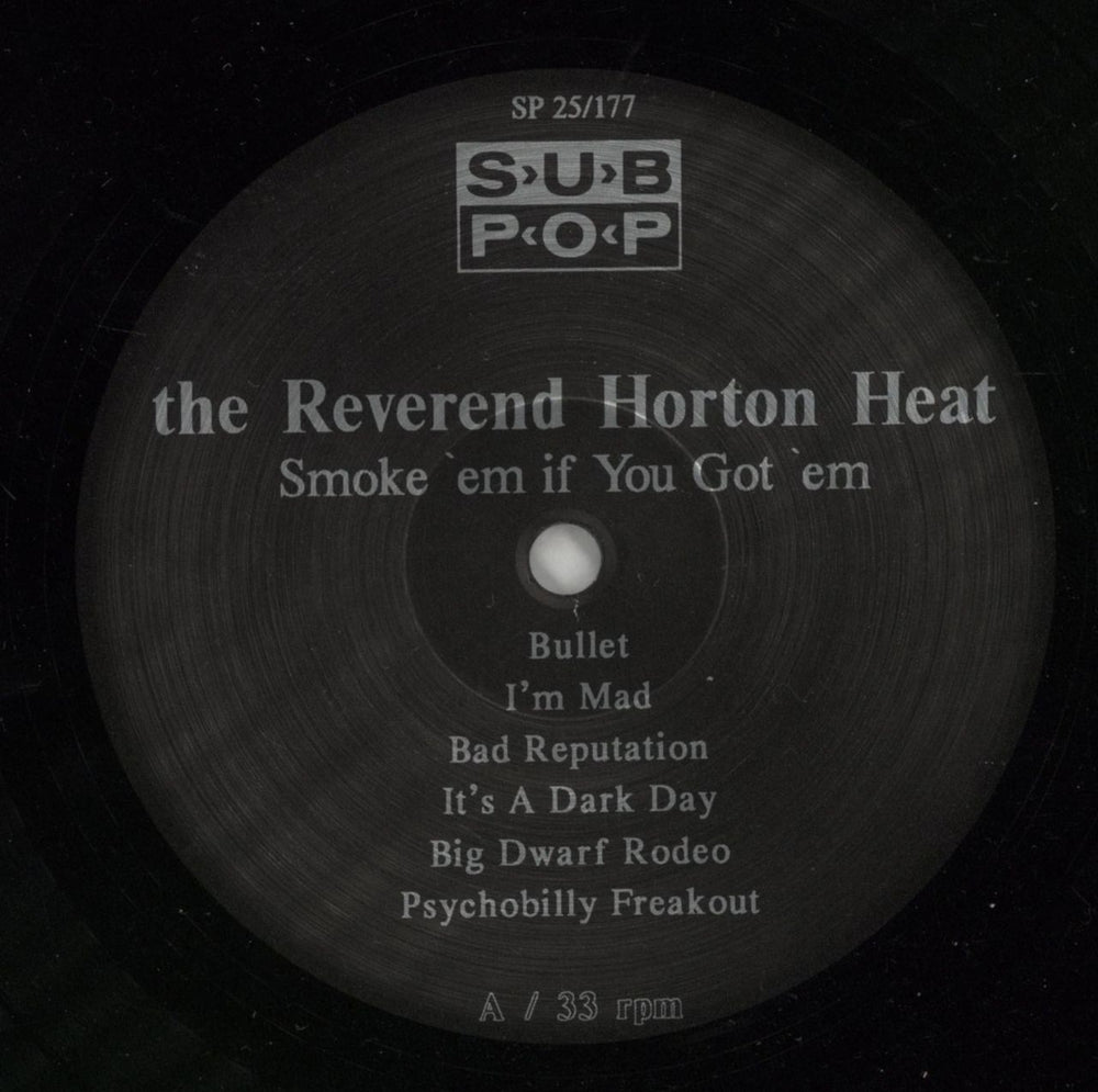 Reverend Horton Heat Smoke 'Em If You Got 'Em German vinyl LP album (LP record) 3L4LPSM773549