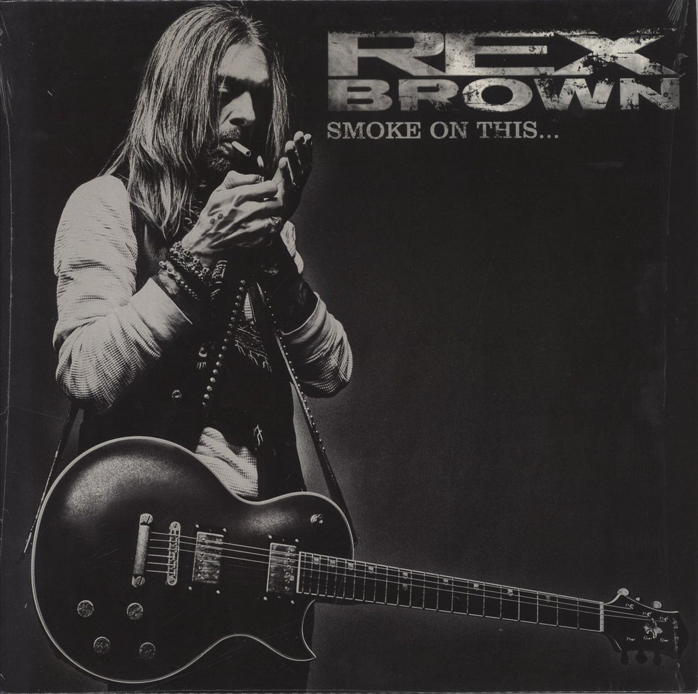 Rex Brown Smoke On This... - Clear with Smoke Vinyl German vinyl LP album (LP record) SPV284131LP