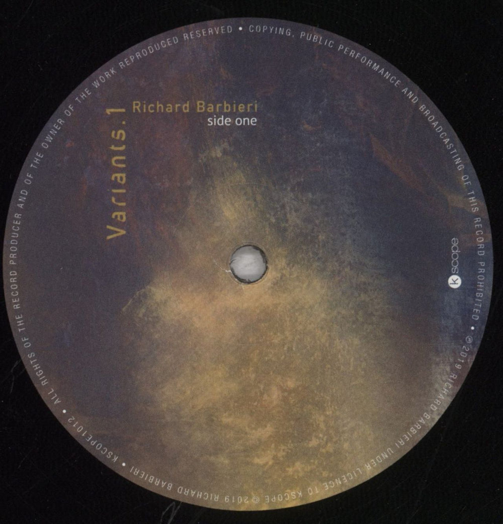 Richard Barbieri Variants 1+2 UK 2-LP vinyl record set (Double LP Album) RAB2LVA847360