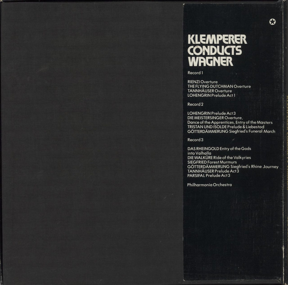 Richard Wagner Klemperer Conducts Wagner UK Vinyl Box Set