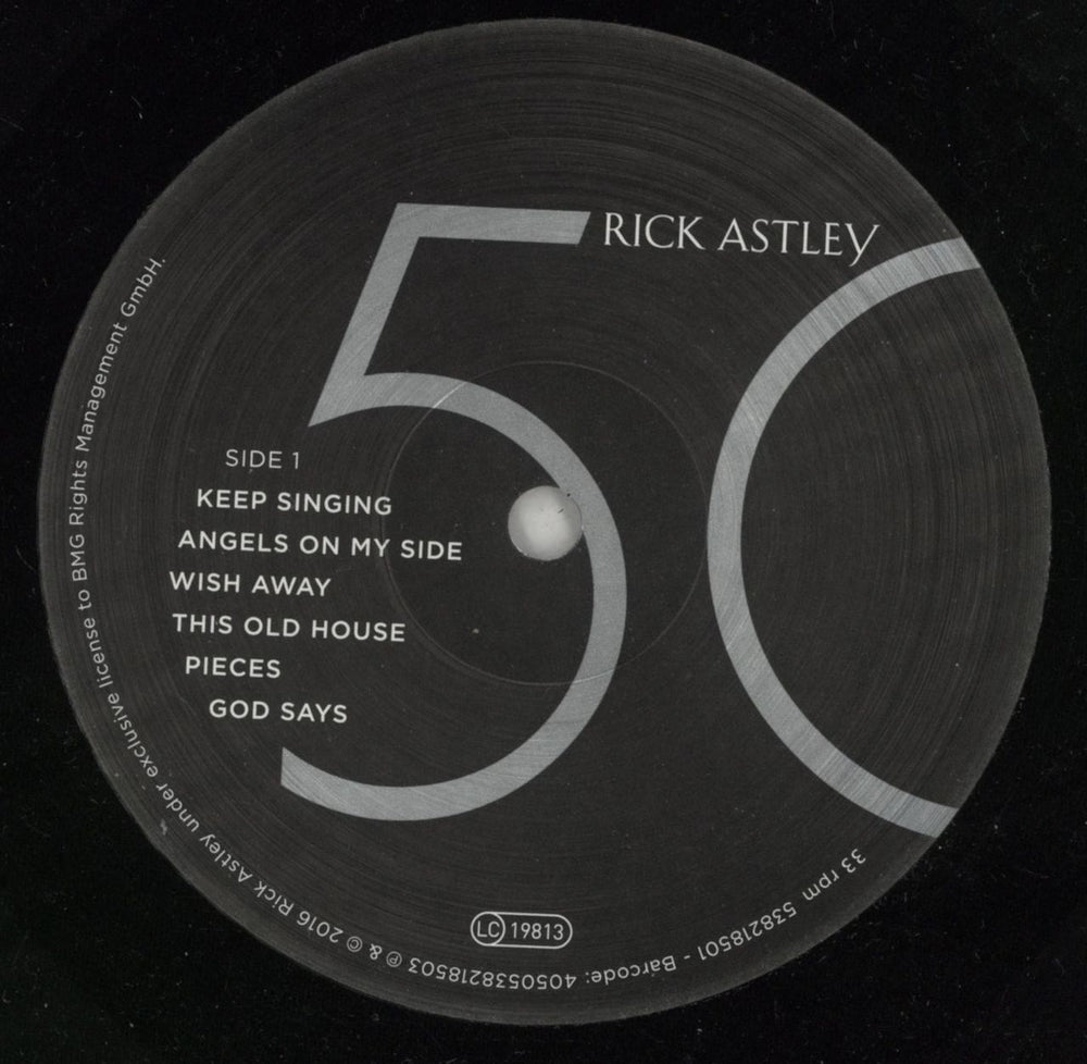 Rick Astley 50 [Fifty] UK vinyl LP album (LP record) ASTLPFI869331