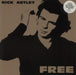 Rick Astley Free - Song Hype Sticker UK vinyl LP album (LP record) PL74896
