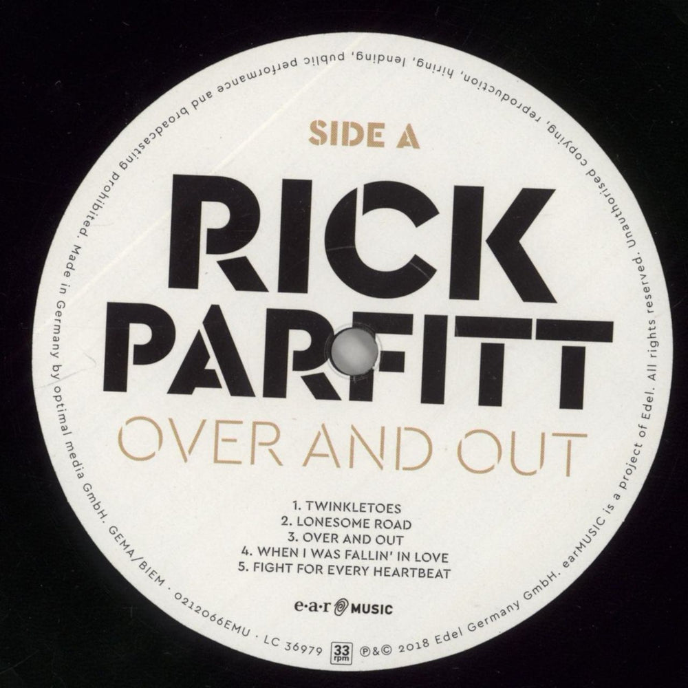 Rick Parfitt Over And Out UK vinyl LP album (LP record) YLCLPOV862991