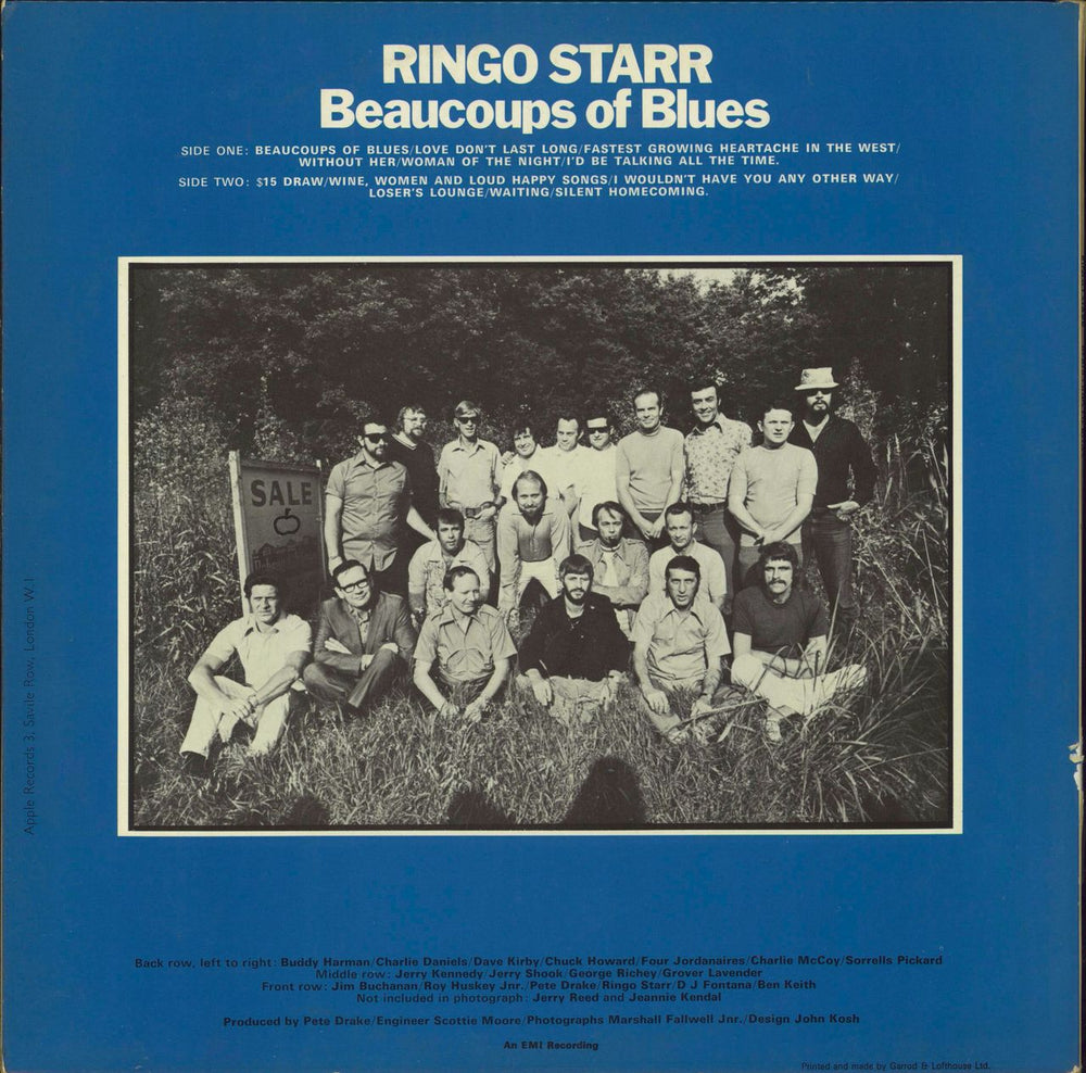 Ringo Starr Beaucoups Of Blues - 1st - EX UK vinyl LP album (LP record)