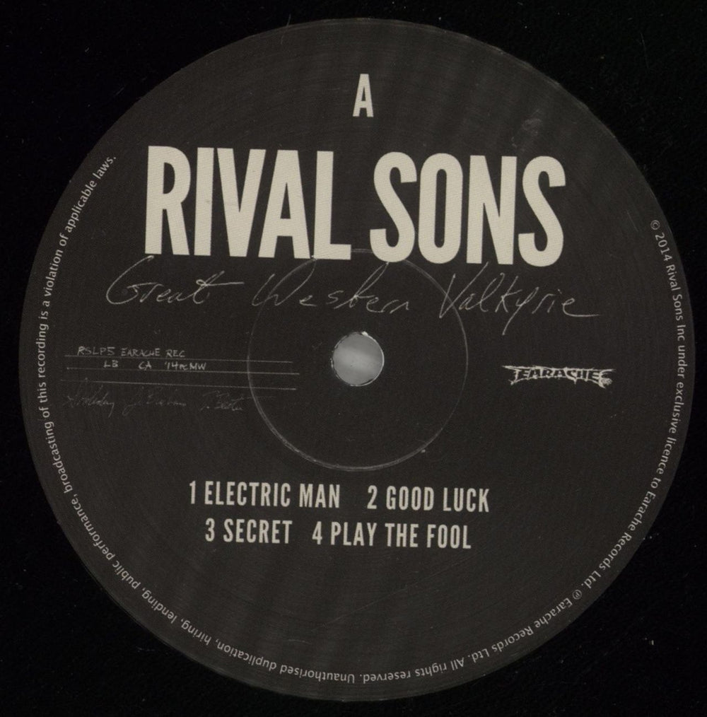Rival Sons Great Western Valkyrie UK 2-LP vinyl record set (Double LP Album) R9V2LGR803157