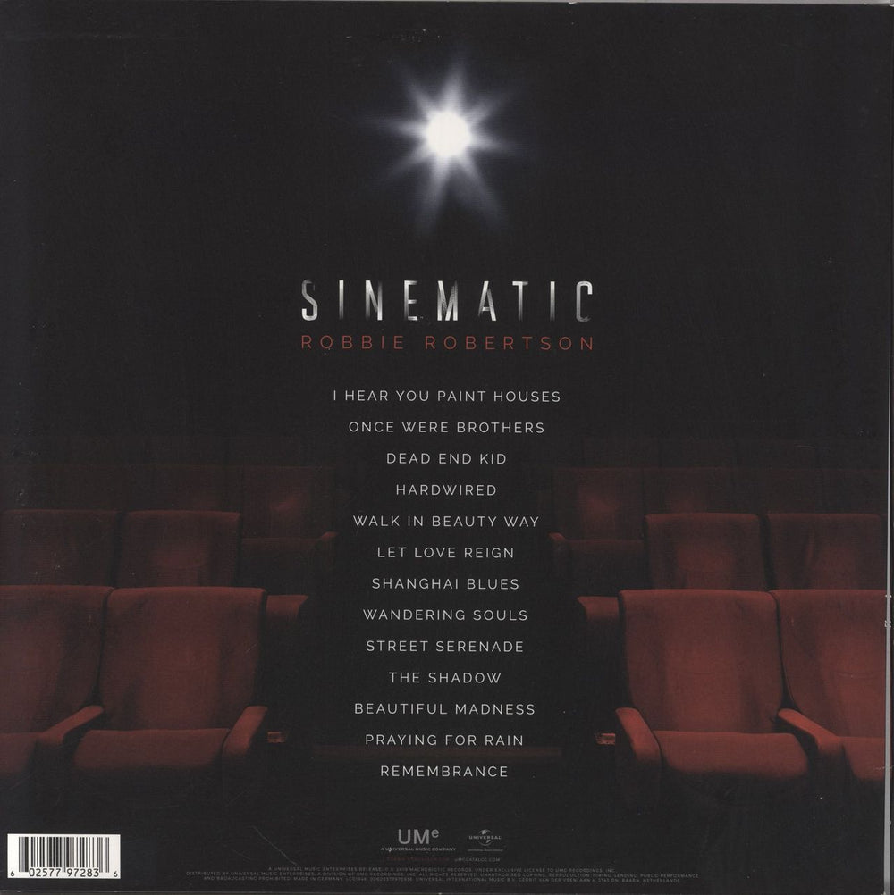 Robbie Robertson Sinematic UK 2-LP vinyl record set (Double LP Album) 602577972836