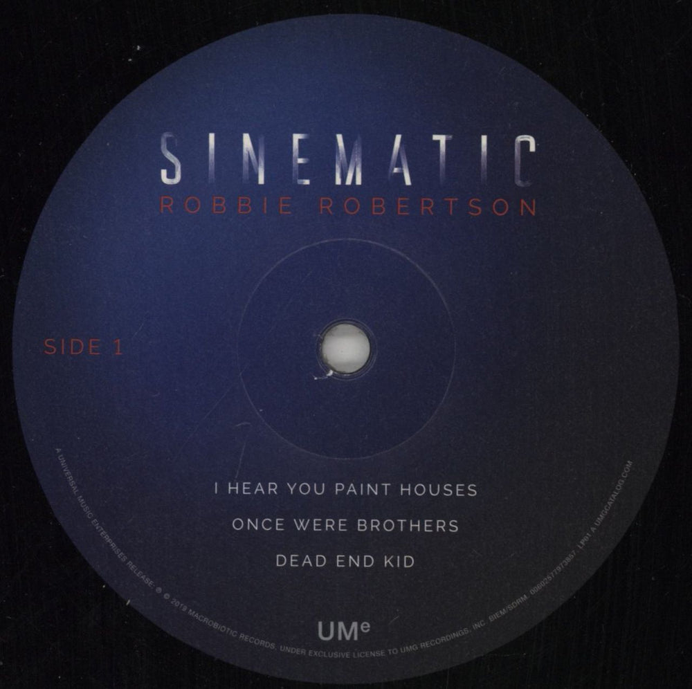 Robbie Robertson Sinematic UK 2-LP vinyl record set (Double LP Album) RRN2LSI861847