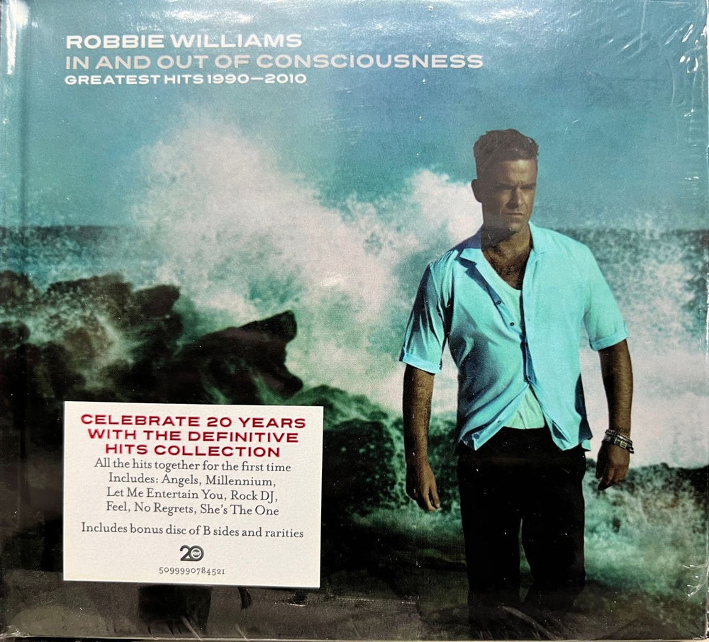 Robbie Williams In And Out Of Consciousness: Greatest Hits 1990 - 2010 UK 3-CD album set (Triple CD) CDVDX3082