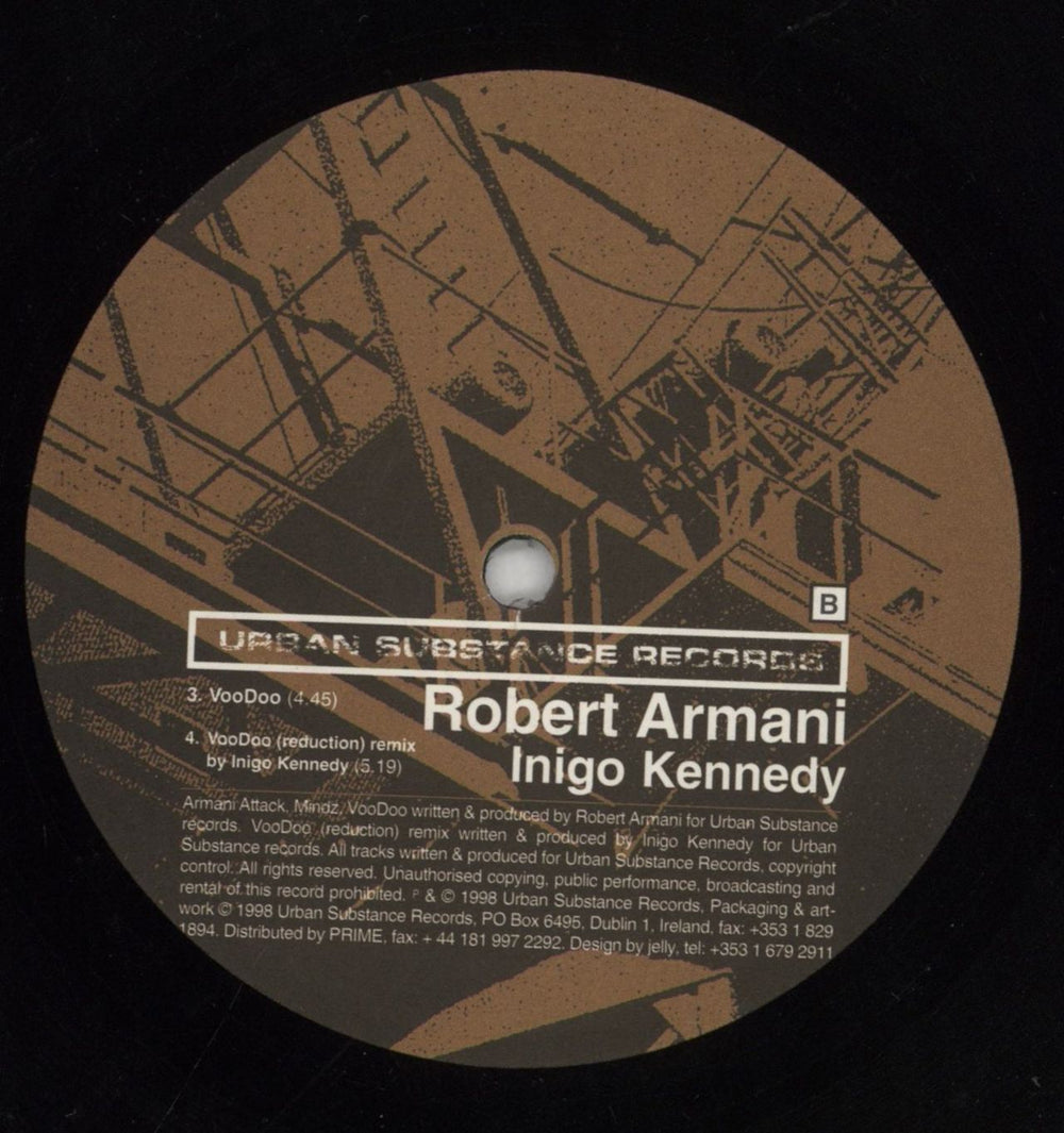 Robert Armani Armani Attack Irish 12" vinyl single (12 inch record / Maxi-single)