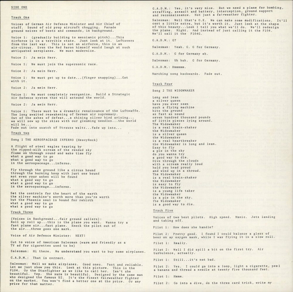 Robert Calvert Captain Lockheed And The Starfighters + Insert US vinyl LP album (LP record) 1977