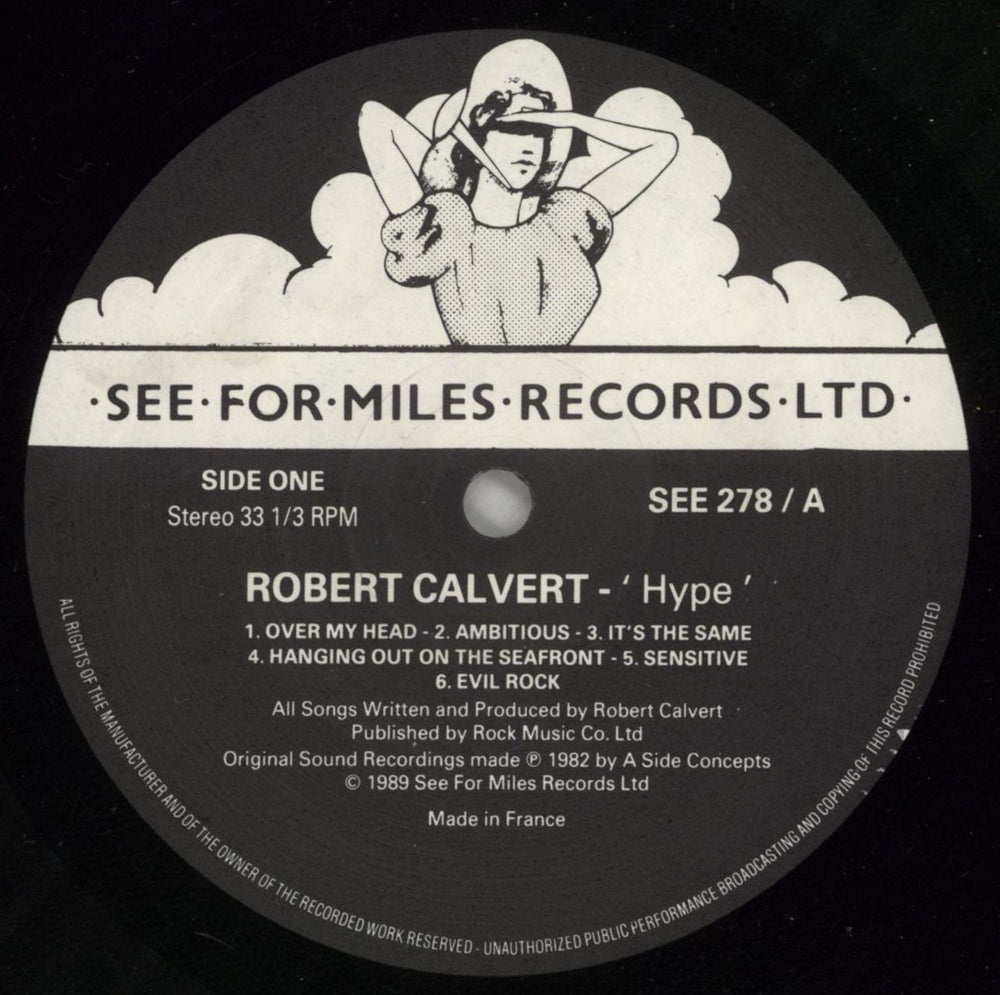 Robert Calvert Hype UK vinyl LP album (LP record) CLVLPHY798316