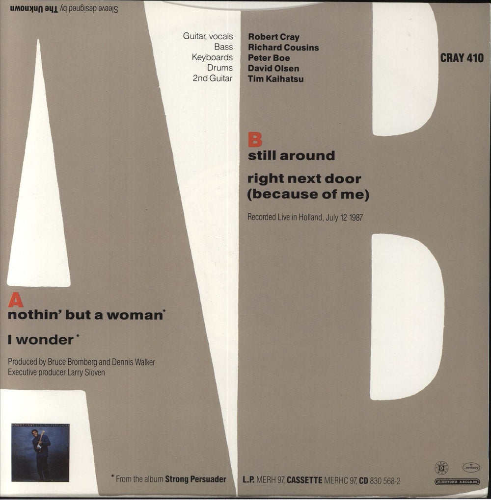 Robert Cray Nothin' But A Woman UK 10" vinyl single (10 inch record)