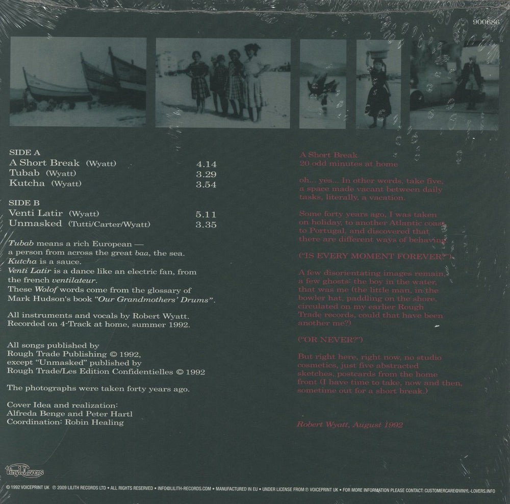 Robert Wyatt A Short Break UK 10" vinyl single (10 inch record) 8013252900686