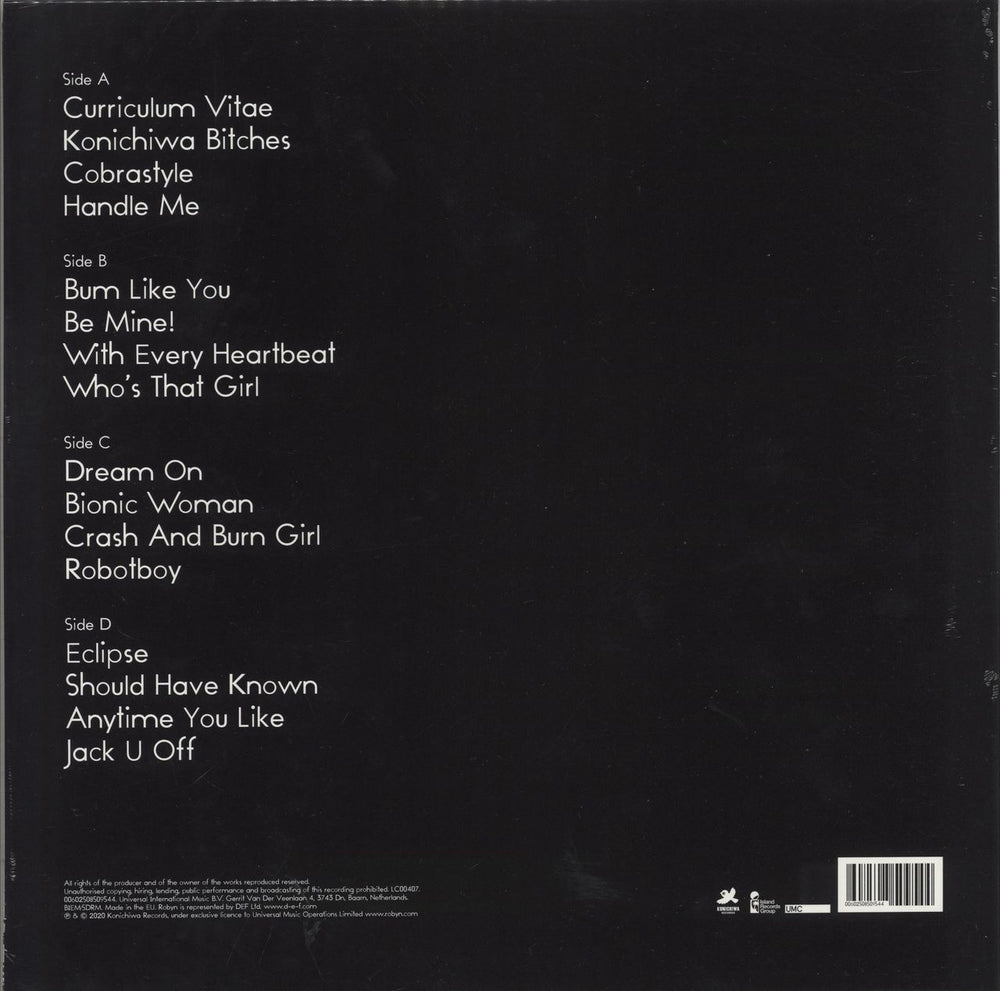 Robyn Robyn - RSD20 - Red Vinyl - Sealed UK 2-LP vinyl record set (Double LP Album) 602508509544