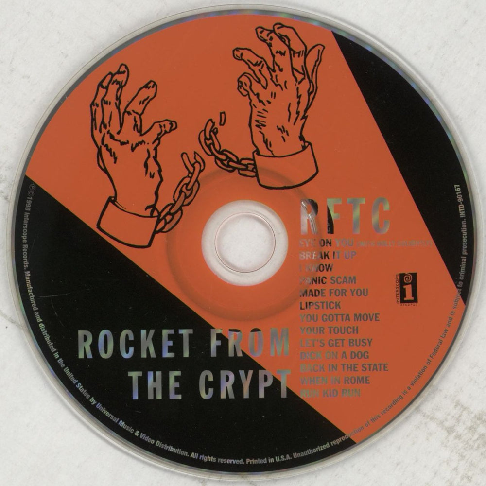 Rocket From The Crypt RFTC US CD album (CDLP) RFCCDRF335786
