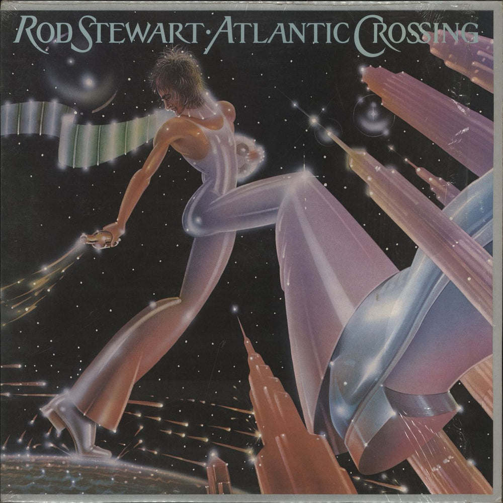 Rod Stewart Atlantic Crossing - Shrink UK vinyl LP album (LP record) K56151