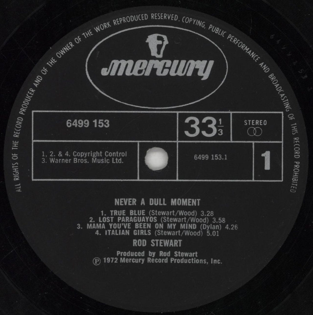 Rod Stewart Never A Dull Moment US vinyl LP album (LP record) RODLPNE849604