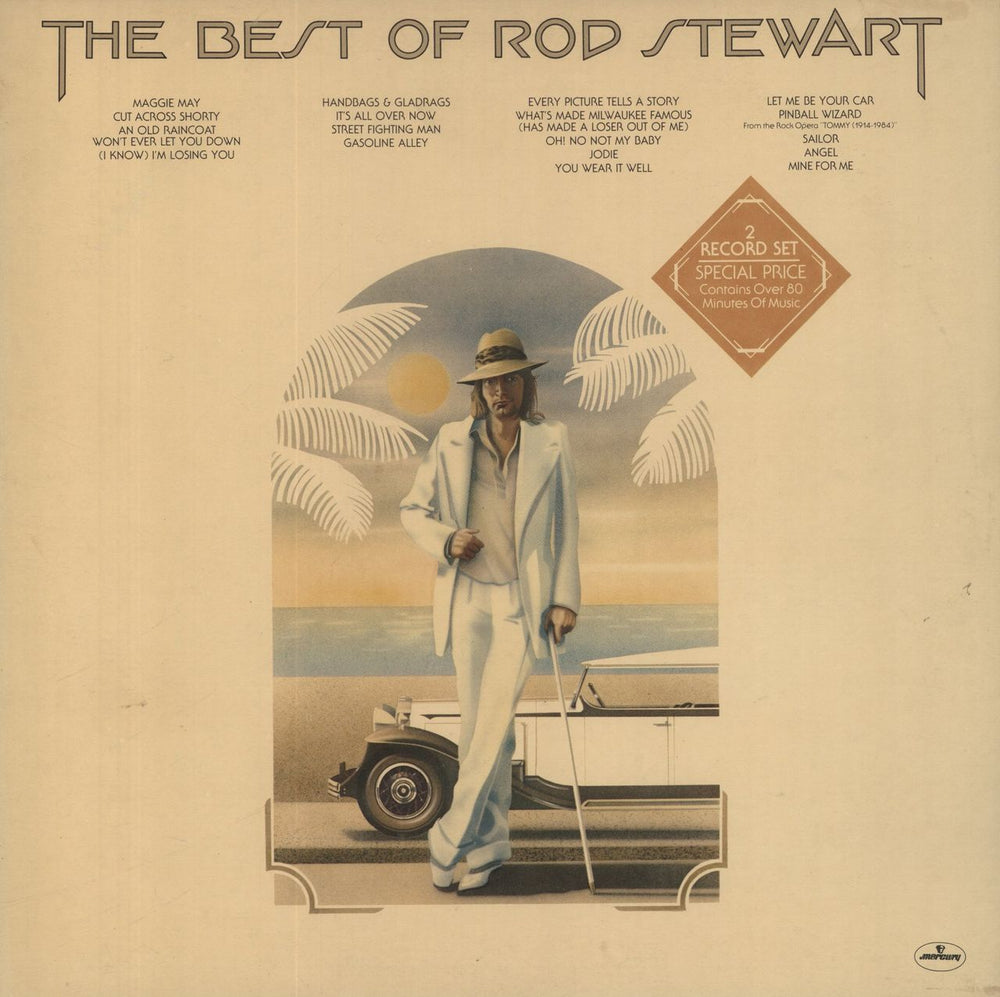 Rod Stewart The Best Of Rod Stewart UK 2-LP vinyl record set (Double LP Album) 6643030