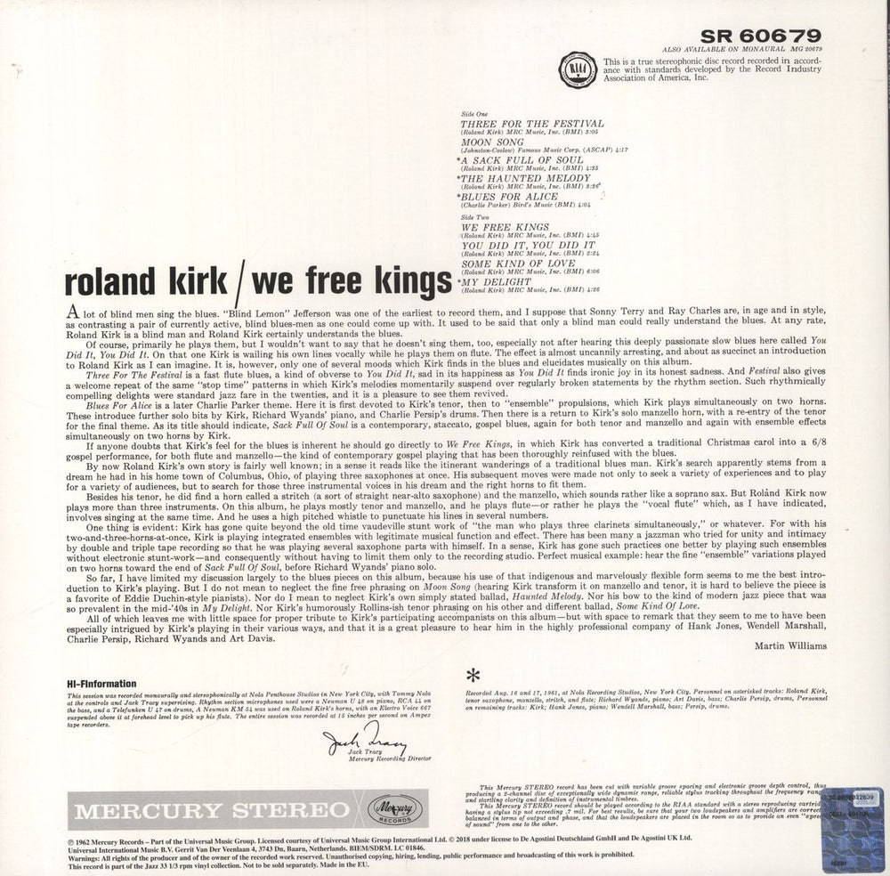 Roland Kirk We Free Kings - 180gm Vinyl + Booklet UK vinyl LP album (LP record)