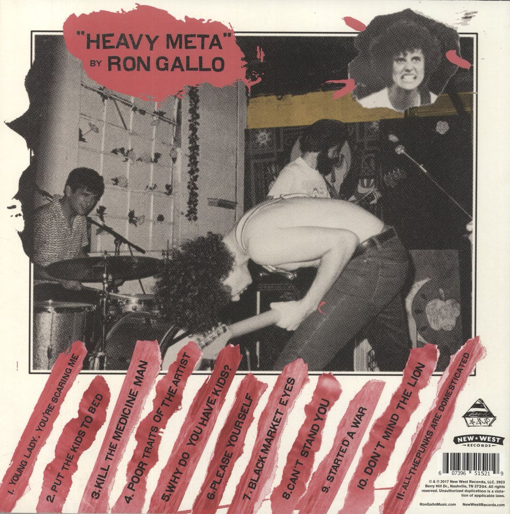 Ron Gallo Heavy Meta US vinyl LP album (LP record)