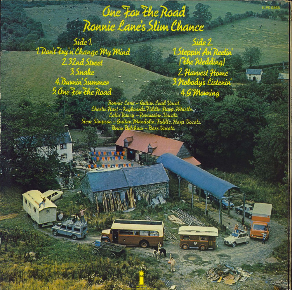 Ronnie Lane One For The Road UK vinyl LP album (LP record)