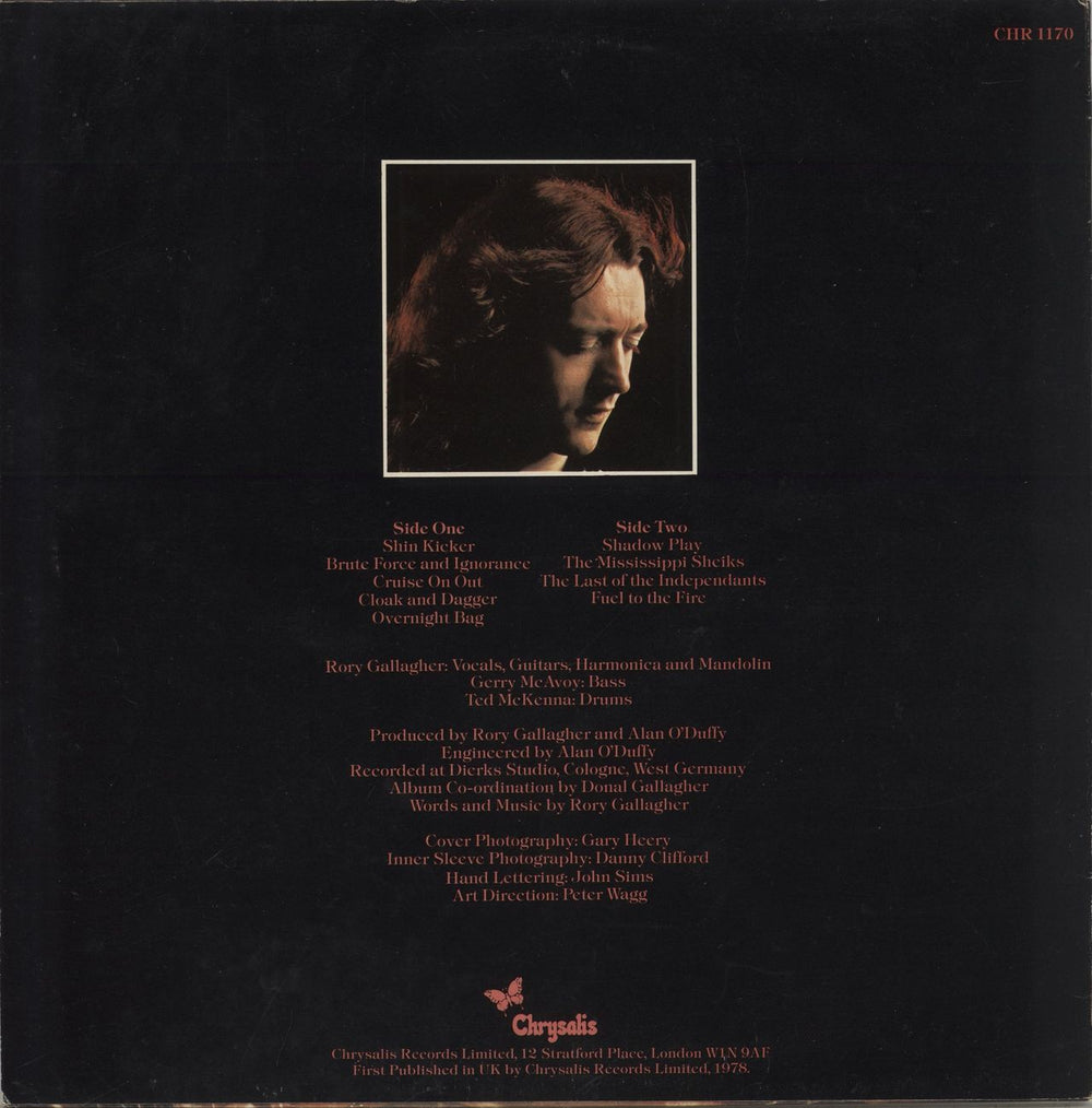 Rory Gallagher Photo-Finish UK vinyl LP album (LP record)