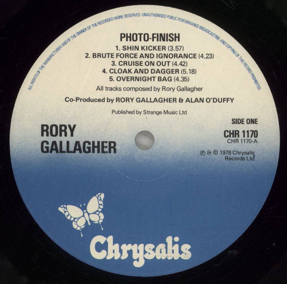 Rory Gallagher Photo-Finish UK vinyl LP album (LP record) RORLPPH879591