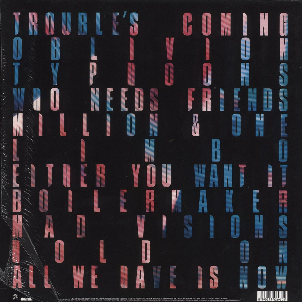 Royal Blood Typhoons - EX UK vinyl LP album (LP record) 190295089702