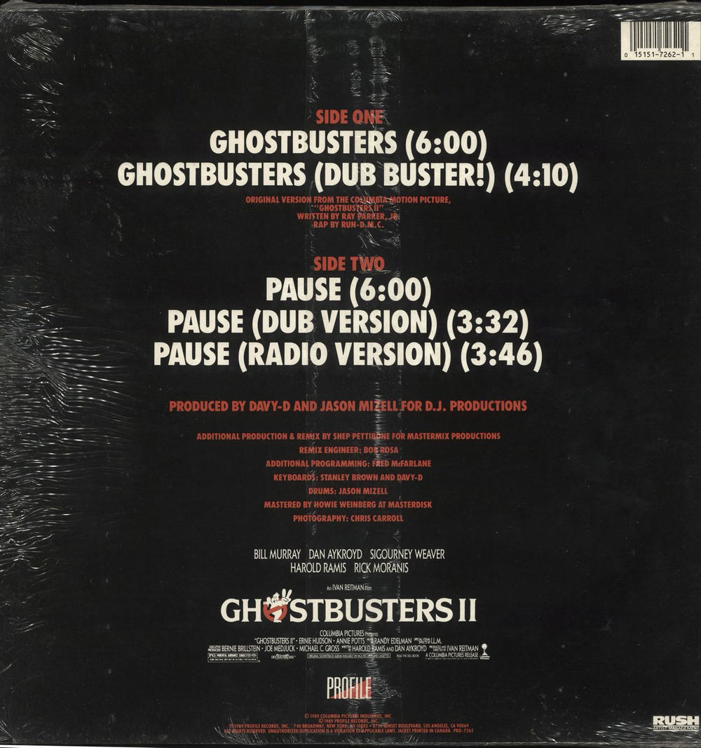 Run DMC Ghostbusters UK 12" vinyl single (12 inch record / Maxi-single) RMC12GH711240
