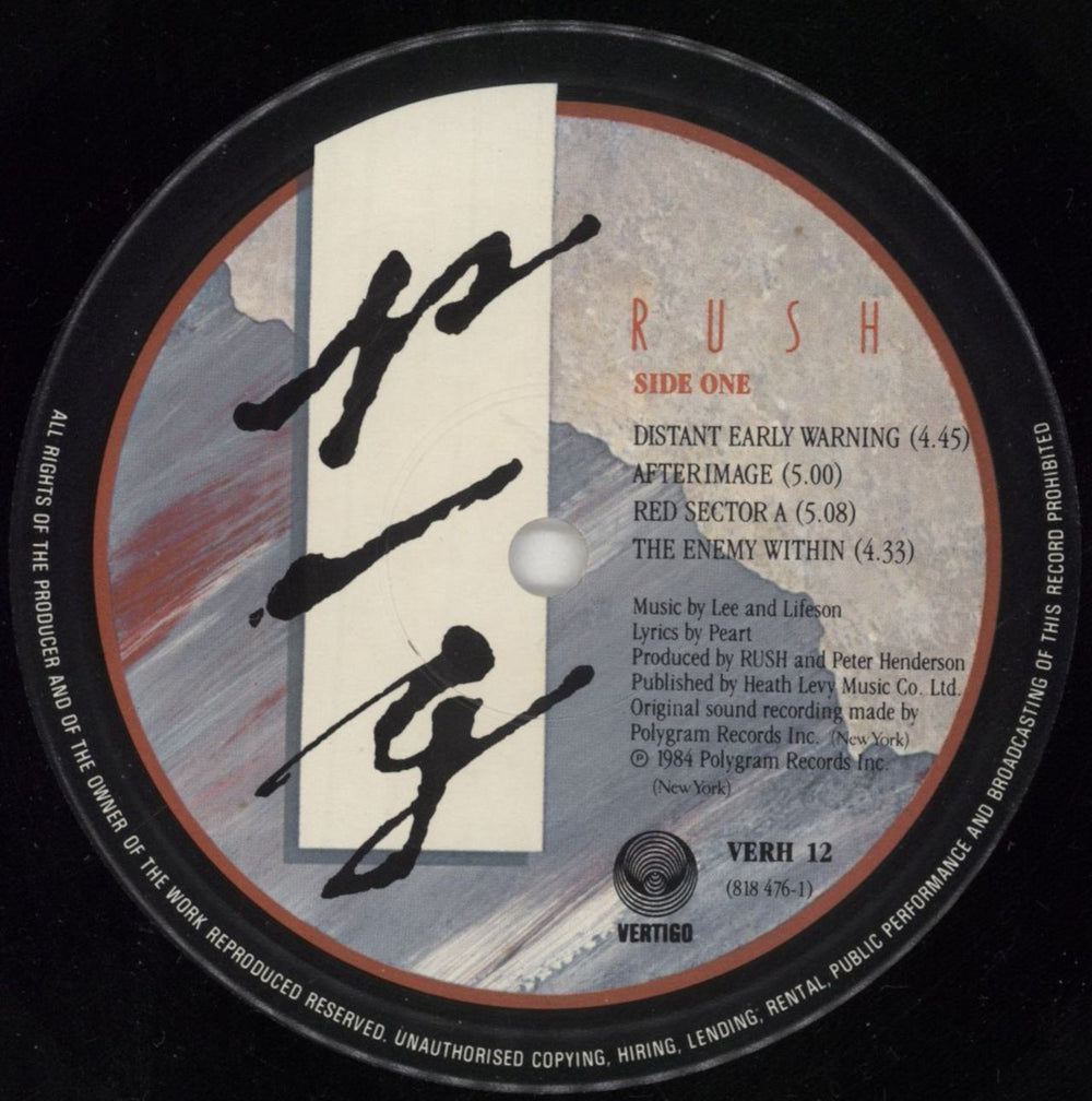 Rush Grace Under Pressure - EX UK vinyl LP album (LP record) RUSLPGR232721