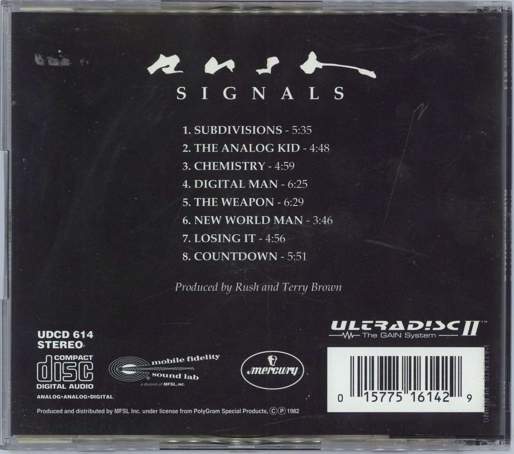 Rush Signals - Mo-Fi Gold CD US CD album (CDLP) 201577516141