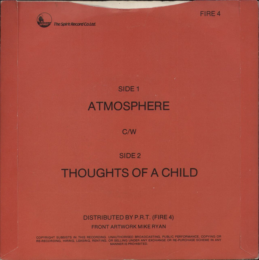 Russ Abbot Atmosphere UK 7" vinyl single (7 inch record / 45)