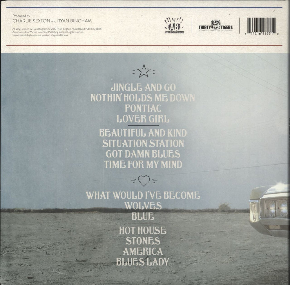 Ryan Bingham American Love Song US 2-LP vinyl record set (Double LP Album) 644216265510