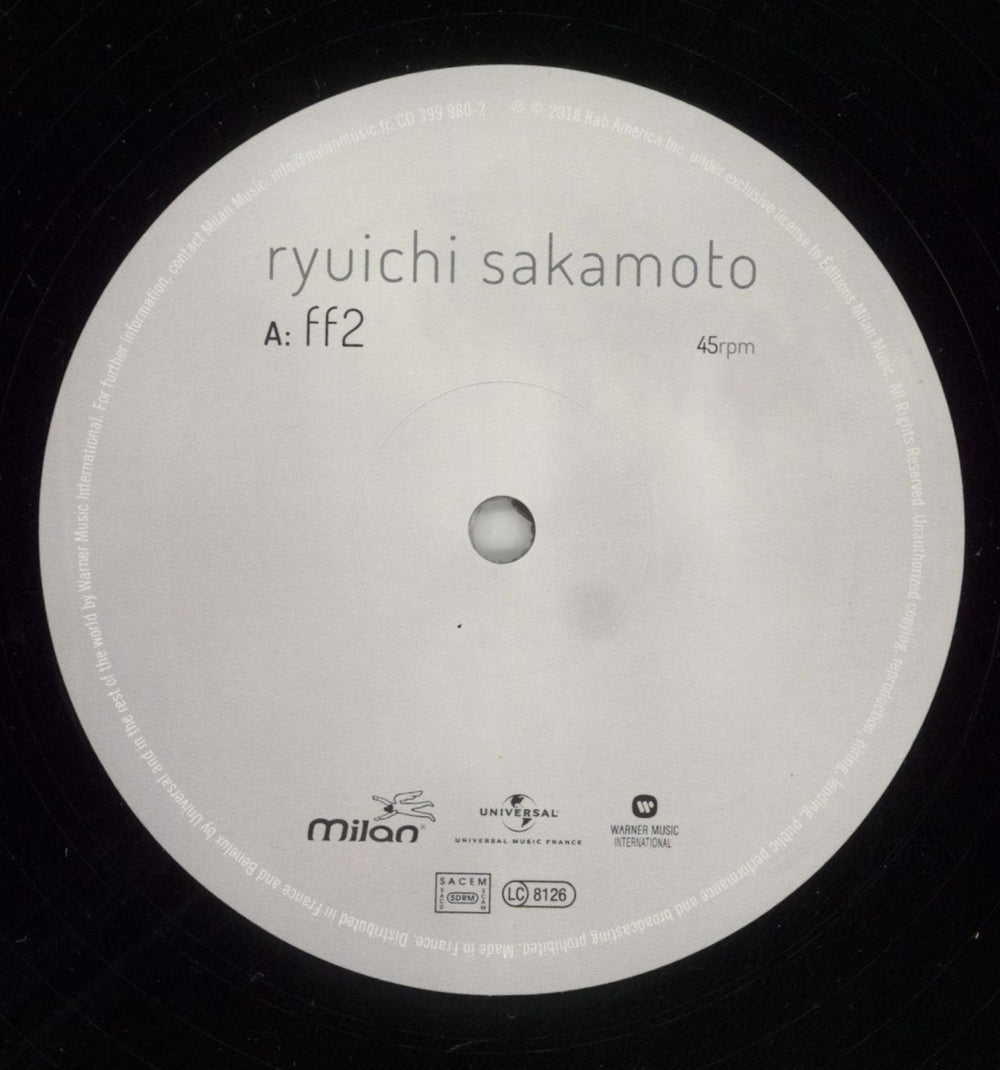 Ryuichi Sakamoto FF2 - RSD18 - Opened shrink French 12" vinyl single (12 inch record / Maxi-single) RYU12FF864673