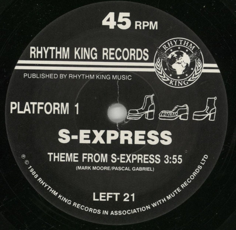 S'Express Theme From S-Express UK 7" vinyl single (7 inch record / 45) XPR07TH236705