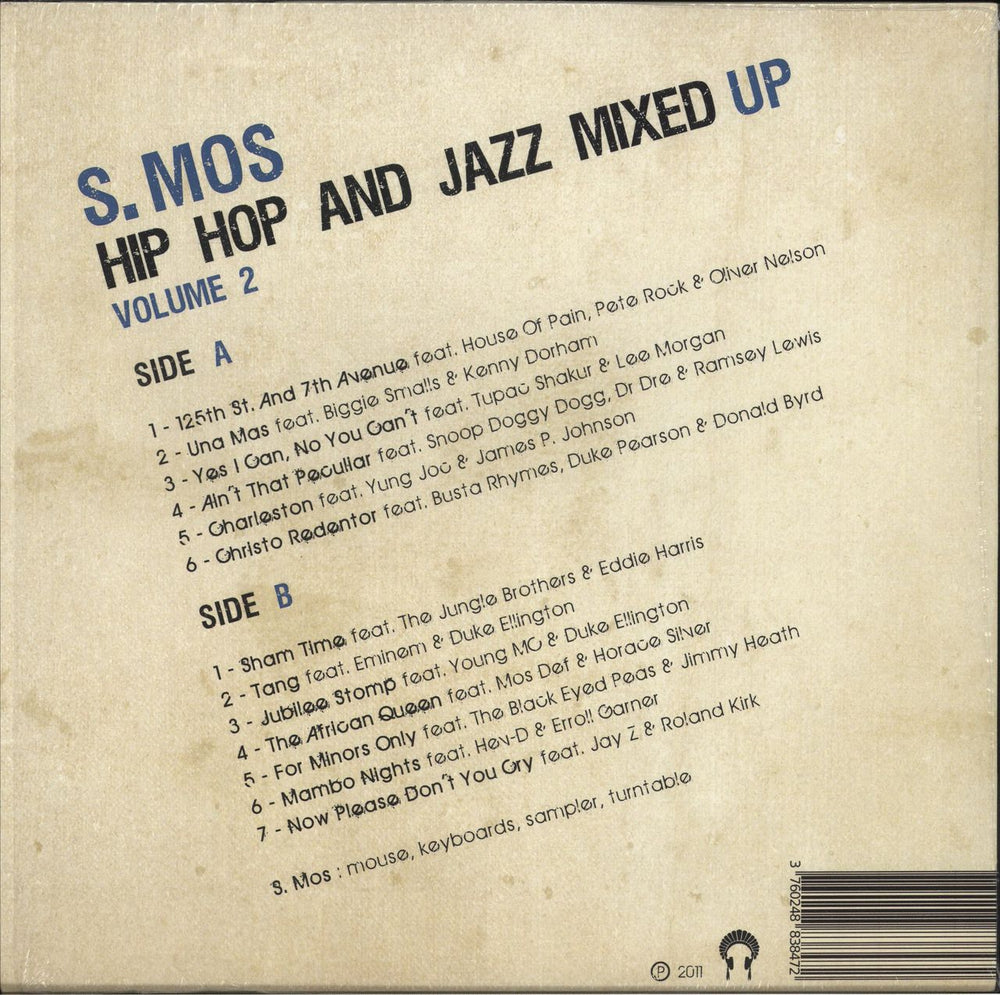 S.Mos Hip Hop And Jazz Mixed Up Volume 2 French vinyl LP album (LP record)